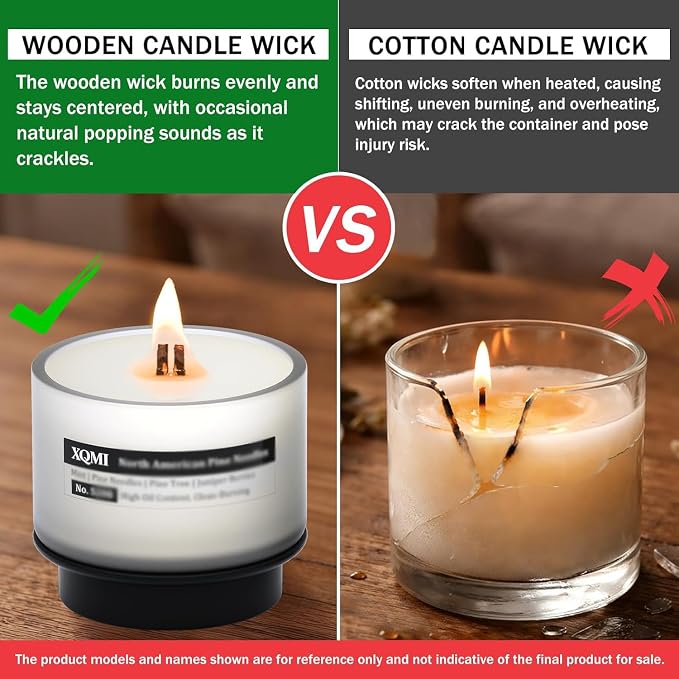 Smart Scented Candle Replaceable Refill with smart chip, Oud & Sandalwood, 4.25oz Large Jar with up to 35 Hour Burn, Giftable