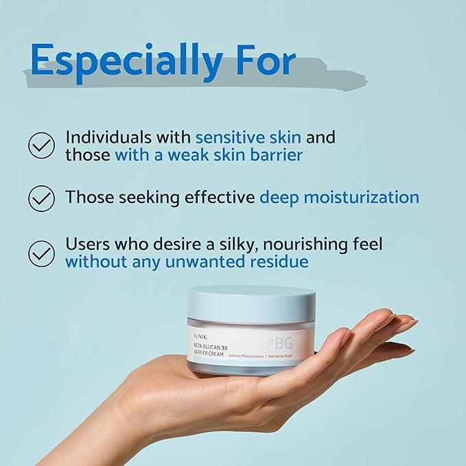 IUNIK Beta-Glucan Hydration Serum & 3x Barrier Moisturizing Cream Set – Deep Hydration, Skin Barrier, Anti-Aging Face Moisturizer Duo for Dry Sensitive Skin | Vegan Korean Skincare with Panthenol
