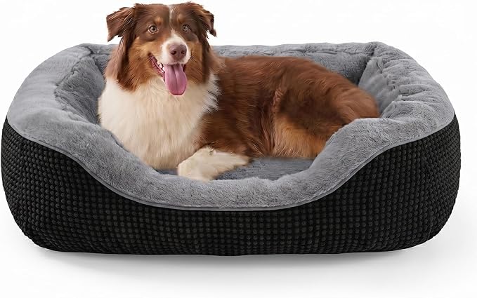 Large Dog Beds Large Sized Dog, Washable Orthopedic Warming Soft Sleeping Durable with Anti-Slip Bottom