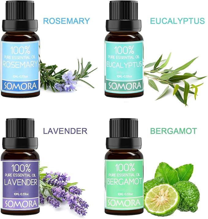 SOMORA Unique Gifts for Women - Valentine's Day Birthday Gifts for Women, Mom, Best Friend, Sister, Wife, Mothers Day Mom Gift, Aromatherapy Essential Oil Diffuser Bracelet Gift Set, Silver