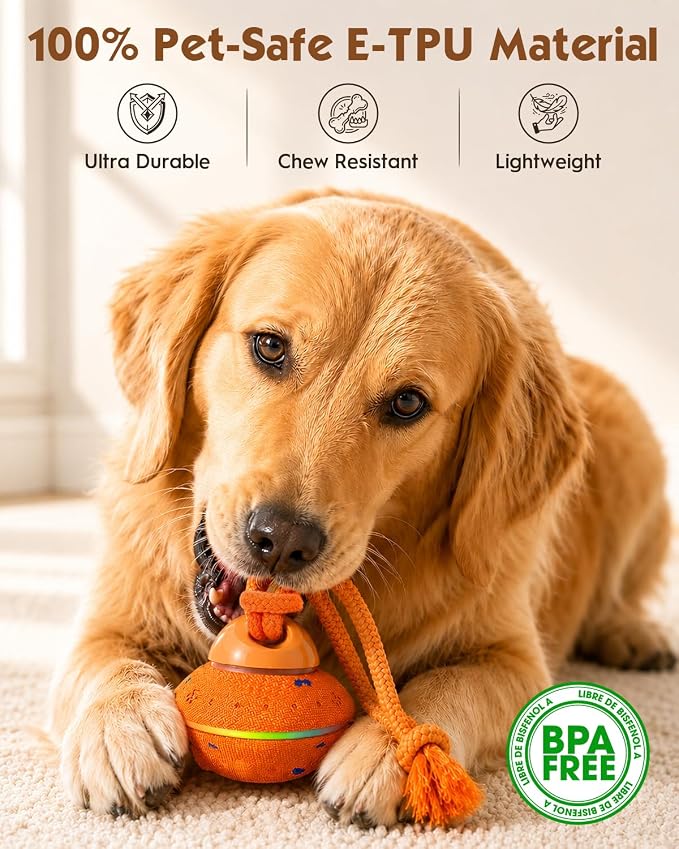 osou Interactive Dog Ball, Automatic Moving Toy with 3 Interactive Modes