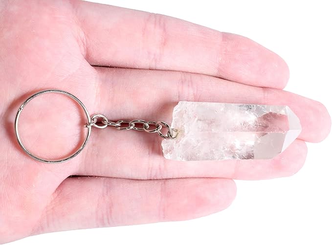 Keychain Natural Raw Stone - Crystal Healing Keychains - Healing Crystals - Reiki Chakra Healing