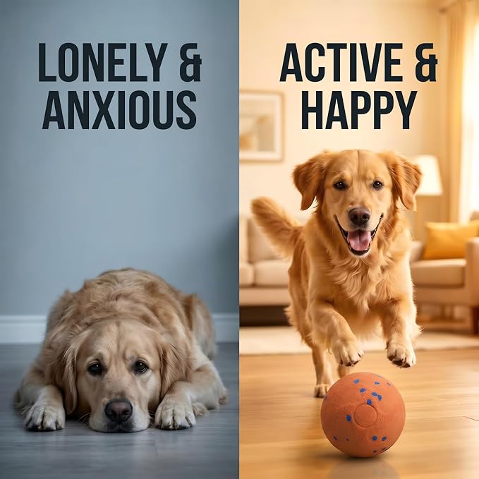 Smart Interactive Dog Bouncing Ball, Thickened ETPU for Aggressive Chewers
