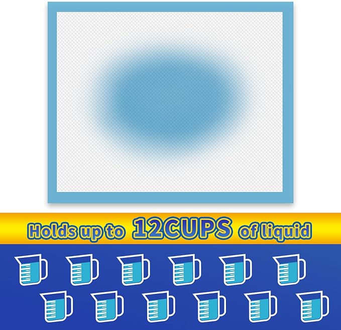 Dogcator Puppy Pads 120 Pack, 30"x36" Extra Large Dog Pads, Thicken Dog Training Liners for Indoor, Outdoor Use, Heavy Absorbent Pee Underpads for Doggy, Doggies XLarge, Blue