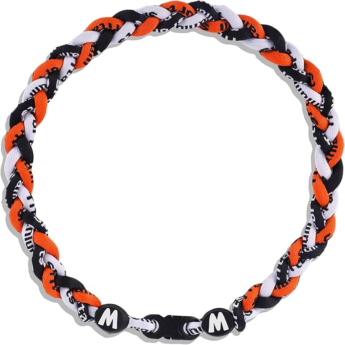 Premium 18inch Baseball Necklace w/Nylon Tri-Braided Rope Tornado Design