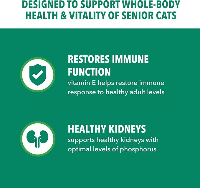 IAMS Proactive Health Healthy Senior Dry Cat Food, Chicken Recipe, 3.5 lb | Real chicken, antioxidants for immune health, supports vital organs, bones & joints, natural fiber & prebiotics, 0% fillers
