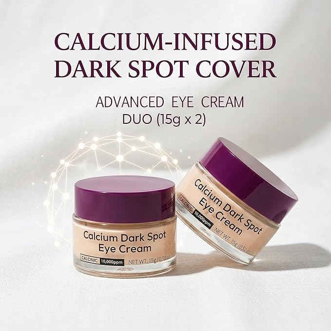 Calcium Dark Spot Eye Cream 2 Pack | Anti-Aging Eye Cream for Dark Circles, Sagging and Elasticity