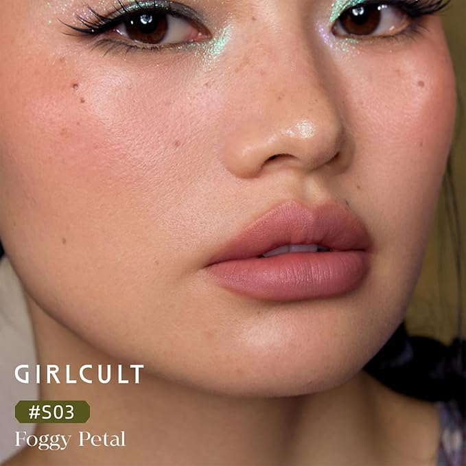 GIRLCULT Matte Lipstick – Long Lasting Velvet Finish, Smudge Proof & Lightweight Lipstick for Women, Transfer Proof One-Swipe Color, Gift for Her (S03)