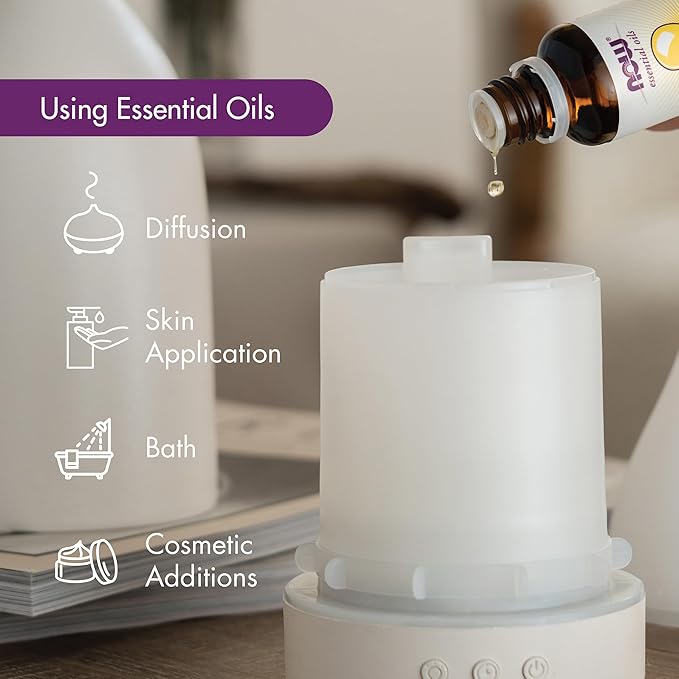 NOW Essential Oils, Peppermint Oil, Invigorating Aromatherapy Scent, Steam Distilled, 100% Pure, Vegan, Child Resistant Cap, 1-Ounce
