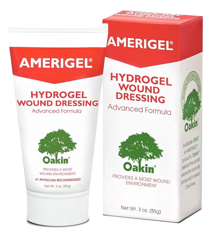 AMERIGEL Wound Care Bundle (3 oz. Hydrogel Wound Dressing, 7.1 fl oz. Saline Wound Wash) - Moisture-Rich Healing and Advanced Skin and Wound Care