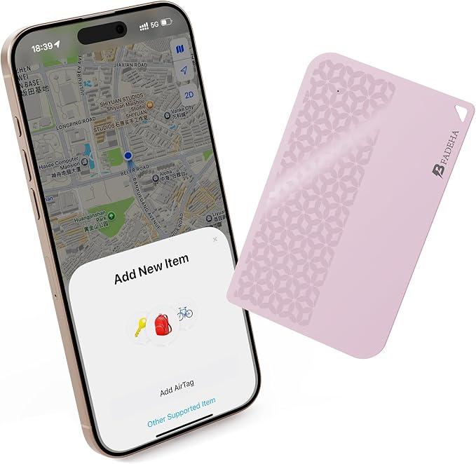 2026 Apple MFi Certified Wallet Tracker Smart Card for Find My iPhone Ultra Thin Air Tracker Tag for Travel, 5 Years+ Staying Power, IP69 Waterproof, Key Finder & Item Locator for Keys, Bags, Passport
