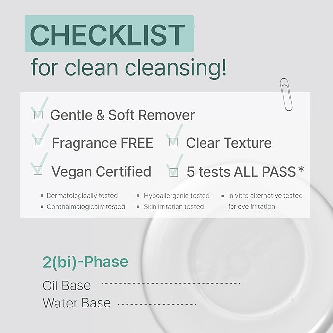 Illiyoon Gentle Deep Eye Makeup Remover | for Waterproof Mascara, Lipstick, Eyeliner, Non-Greasy 2-Phase Oil & Water Formula, Ophthalmologist Tested, Vegan, Korean Skin Care, 4.73 fl.oz.