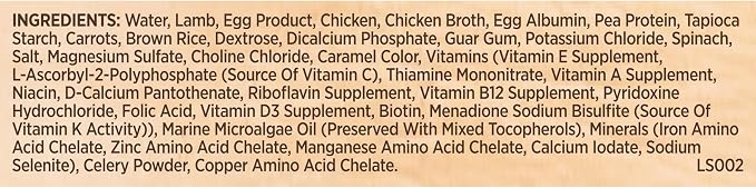 Nutrish Savory Lamb Stew Wet Dog Food, 8 oz. Tub (Pack of 8) (Rachael Ray) | Made with Carrots & Brown Rice, No Artificial Flavors, No Added Corn, Wheat or Soy Ingredients & No Poultry By-Product Meal