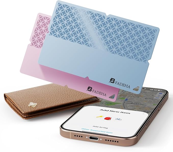 2026 Apple MFi Certified Wallet Tracker Smart Card for Find My iPhone Ultra Thin Air Tracker Tag for Travel, 5 Years+ Staying Power, IP69 Waterproof, Key Finder & Item Locator for Keys, Bags, Passport | Ultra Thin Air Tracker Tag for Travel, 5 Years+ S...