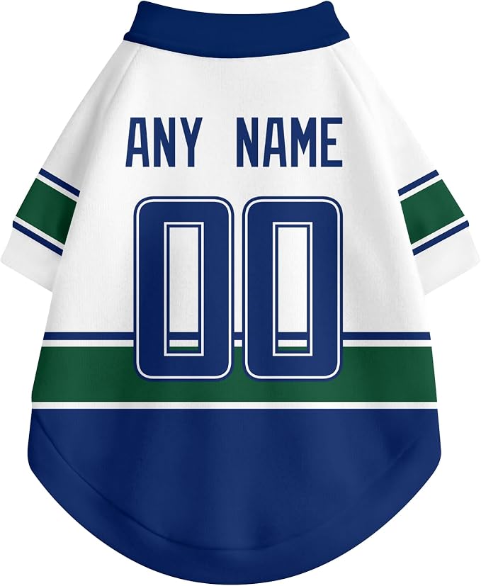 Vancouver Dog Clothes Personalized Pet T Shirt for Dogs Gift | Custom Name Number Jersey Style Pet Shirt for Dog