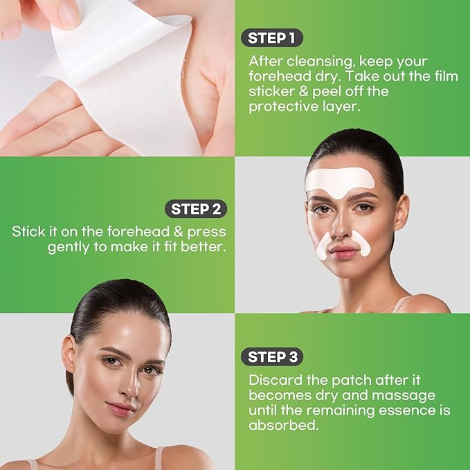 SILKDERMIS Smile Line and Forehead Wrinkle Patches: Smile Line Treatment with Aloe, Collagen, Vitamin E-Forehead Patches 12pcs, Smile Line Patches 24pcs