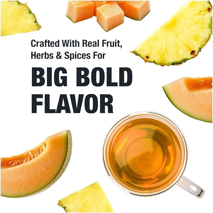 Tiesta Tea - Cantaloupe Cascade Tea, Loose Leaf, Fresh Melon White Tea, Premium Low Caffeine Tea Blend, Make Hot or Iced & Up to 50 Cups, 5 oz Refillable Tin