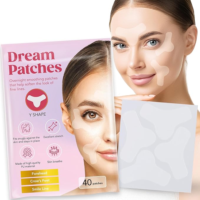 Forehead Wrinkle Patches & Full Forehead Coverage Tape – Anti Wrinkle Facial Patches & Wrinkle Tape Overnight/Dream Patches/Y-SHAPE- Made in Japan