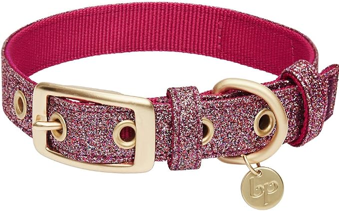 Blueberry Pet The Most Coveted Holo Glitter Dog Collar with Flower