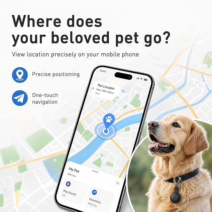 iTagpro GPS Tracker. Bluetooth Locator - Lightweight and Waterproof, Compatible with iOS and Android. Suitable for Locating Keys, Wallets, Pets, Travel, Children, and The Elderly.