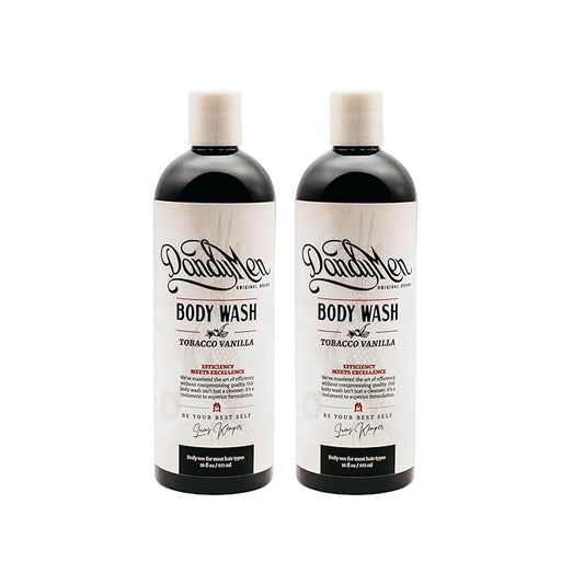 DandyMen Hydrating Bodywash for Men – 16oz (2-pack, Tobacco Vanilla)