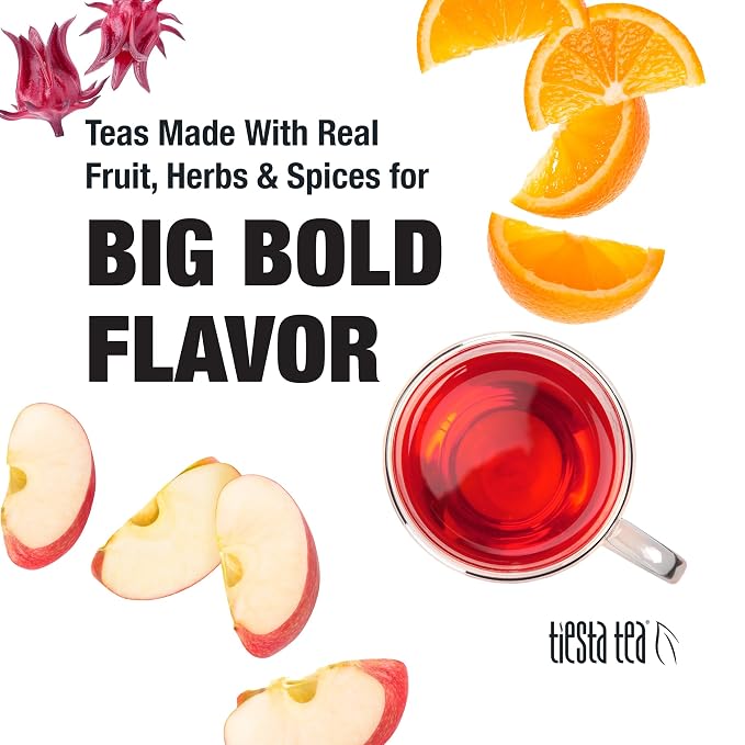 Tiesta Tea - Orange Tango, Loose Leaf, Orange Hibiscus Herbal Tea, Premium Non-Caffeinated Fruit Blend, Makes Hot or Iced & Up to 25 Cups, 2oz Resealable Pouch