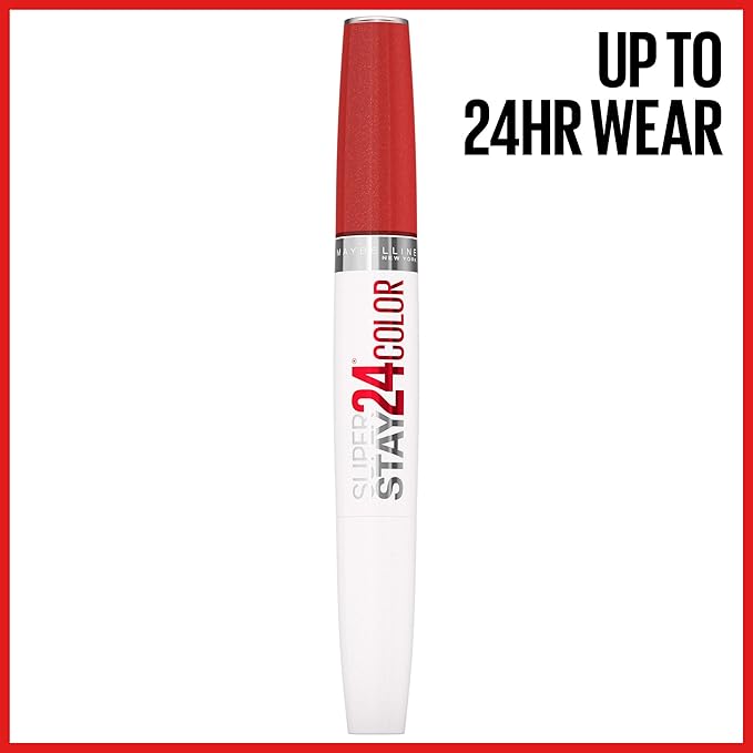 MAYBELLINE Super Stay 24 2-step Long Lasting Liquid Lipstick and Lip Balm, 920 Bronzed Dream, 1 count