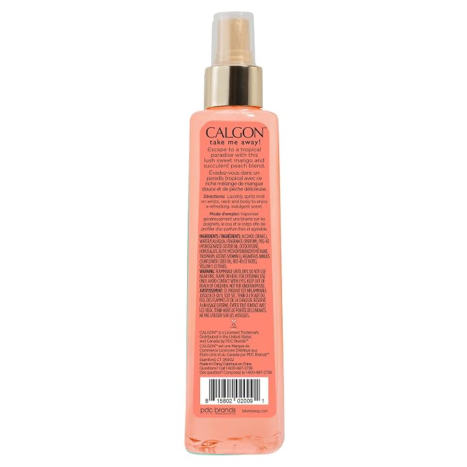 Calgon Take Me Away Mango Peach Paradise by Calgon Body Mist 8 oz Women