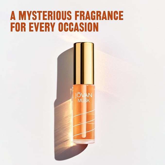 Jovan Musk for Women Perfume Oil 0.33 fl oz (Pack of 1), Sexy Perfume Oil for Women, Notes of Jasmine, Amber, and Neroli, Women's Fragrance, Long Lasting, Everyday Fragrance, Travel Size