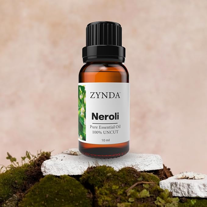Neroli Essential Oil – 100% Pure & Natural | Organic Neroli Oil for Skin & Face | Uncut • Raw • Very Potent Essential Oils for Skincare, Aromatherapy & Daily Glow - 10ML