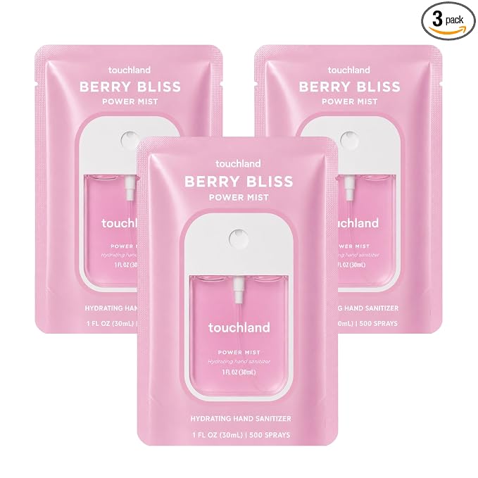 Touchland Hand Sanitizer Spray, Berry Bliss Trio - 3 x 1 FL OZ