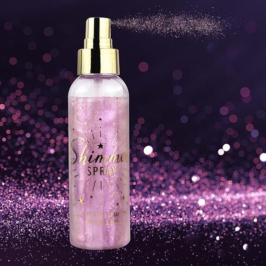 SOVONCARE Hair and Body Glitter Spray Instantly, Face Glitter Hairspray Body Shimmer Powder add Sparkly Shimmery Glow for Women Hair, Skin, Clothing Quick Drying, Non-Sticky 4.7 oz Purple