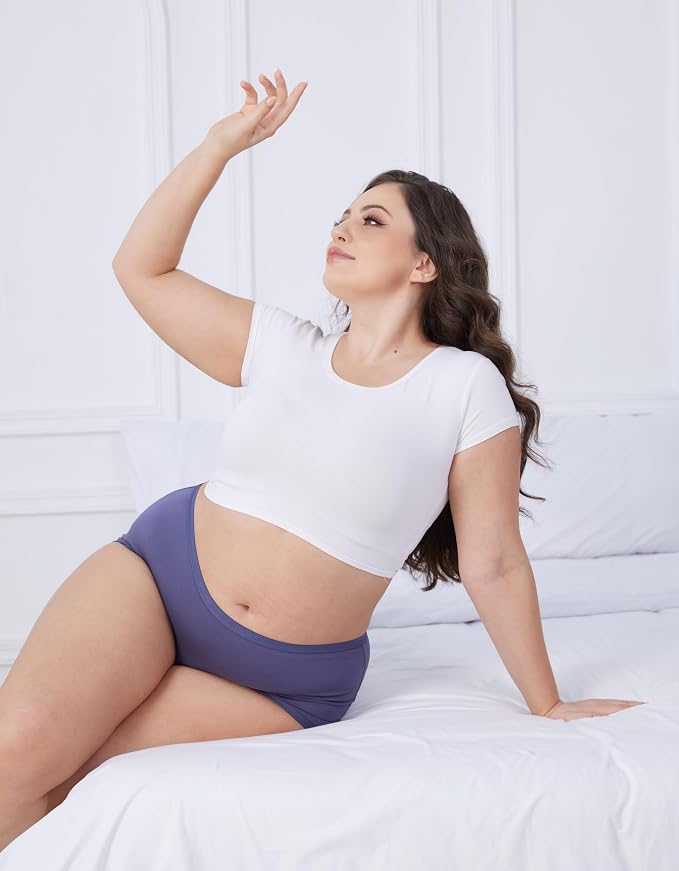 Goat Union Organic Cotton Boyleg Period Underwear for Women & Teens - Moderate Absorbency Period Panty