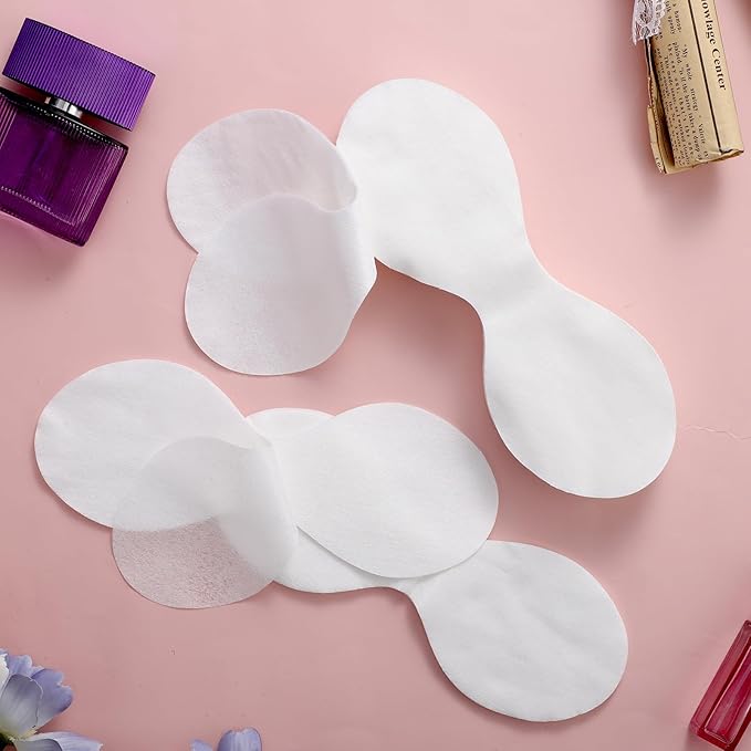 100PCS Disposable Non Woven Eye Care, Eye Covers for Facials Cotton Paper Facial Eyes Pads Spa DIY Clear Eyes Mask Paper Beauty Sheets for Facial Treatments, Skincare Spa, Home Beauty Wet Compress