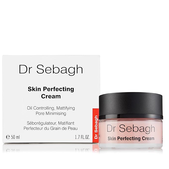Dr Sebagh Skin Perfecting Cream (1.7 fl oz) - Lightweight Water-Based Moisturizer for Oily Skin - Non Comedogenic Face Moisturizer - Mattifying Hydrating Face Cream with Vitamin B5 & Glycerin