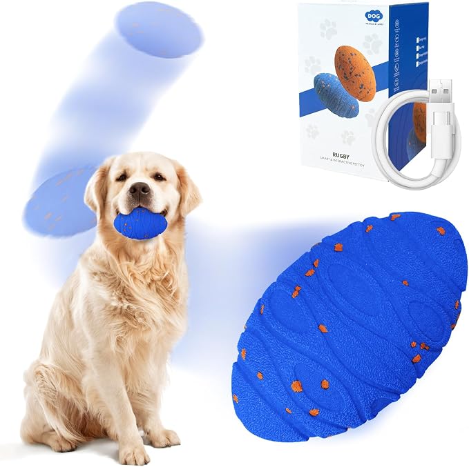 Dolita Interactive Dog Toy 2 Modes Tough Chewers Dog Ball, Smart Automatic Rolling Ball, E-TPU Material for Aggressive Chewers, Large/Medium Dogs
