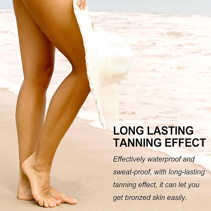 Leg Makeup Waterproof No Transfer,Flawless Looking Leg and Body Scar Cover up Makeup, Easy Application for All Skin Tones. (3# Bronze)