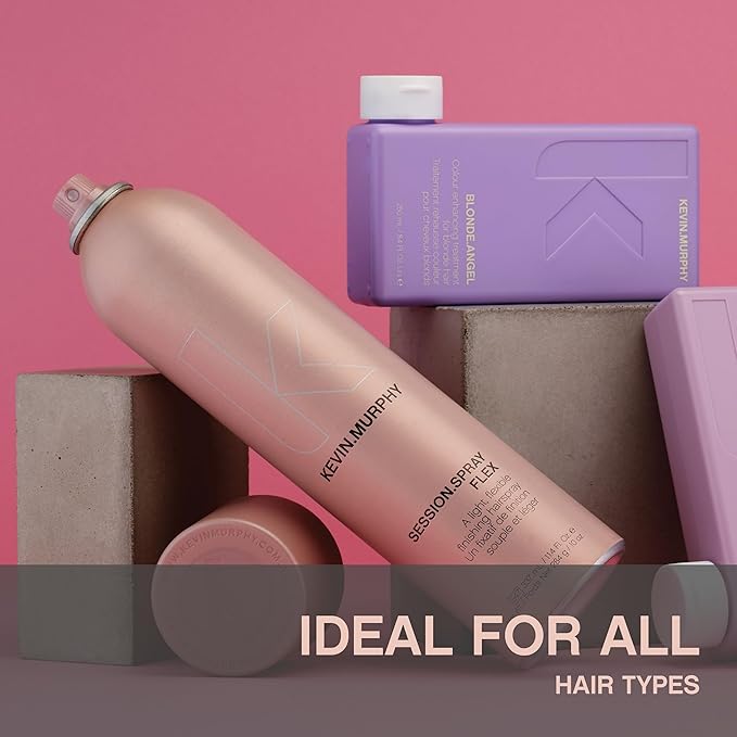 KEVIN.MURPHY SESSION.SPRAY FLEX - Flexible Finishing Hair Spray - For All Hair Types - Lightweight Hold - Humidity Resistant Hair Care - 337 mL / 11.4 fl oz (Pack of 2)