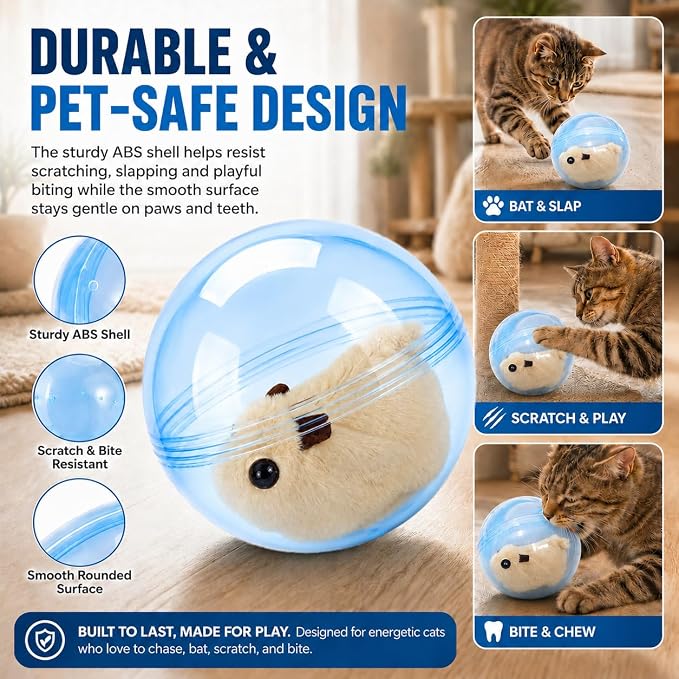 Self Rolling Interactive Cat Ball Smart Cat Ball Toy