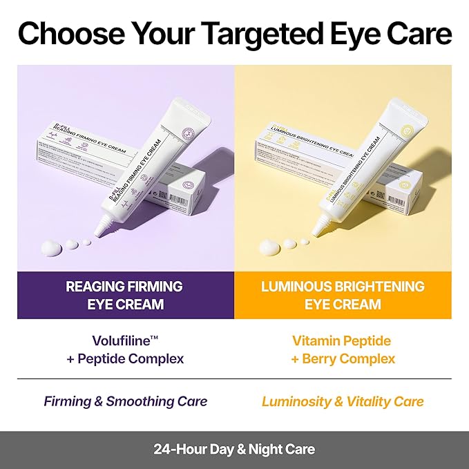 Differ & Deeper Reaging Firming Eye Cream – Lightweight Eye Treatment for Smoother, Hydrated Under Eyes | K-Beauty Skincare (30ml)