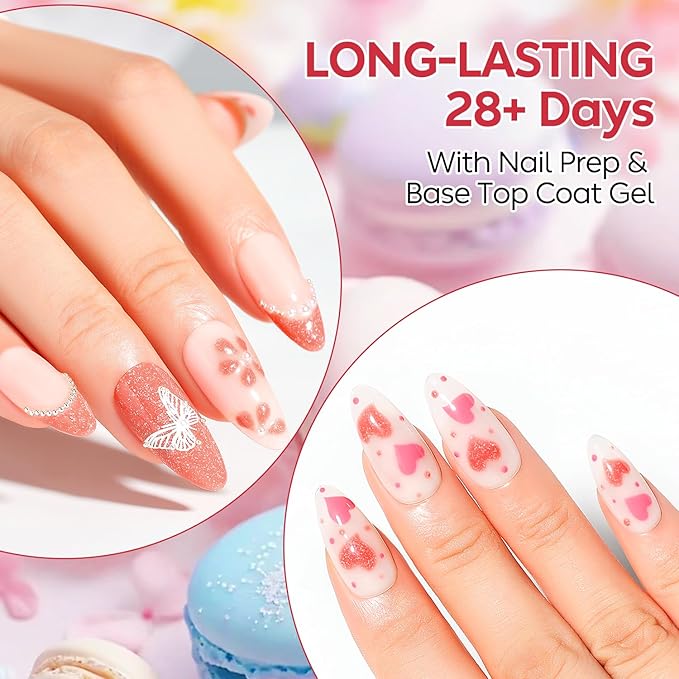 AIMEILI Gel Nail Polish Set 12pcs, Hema Free, Cruelty Free, Vegan, Soak Off U V LED Nail Art Manicure Salon DIY for Women - Kit 30