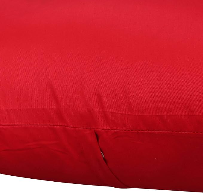 Thmyo 4-Pack 100% Cotton Comfortable Solid Decorative Throw Pillow Case Square Cushion Cover Pillowcase Sublimation Blank Pillow Covers DIY Throw Pillowcase for Couch Sofa Bed(16x16inch/40x40cm,Red)