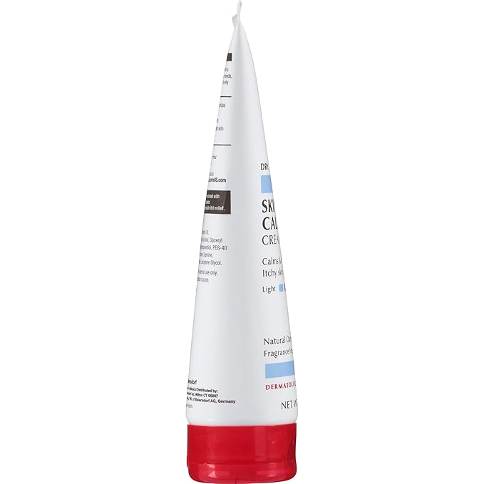 Eucerin Skin Calming Cream - Full Body Lotion for Dry, Itchy Skin, Natural Oatmeal Enriched - 8 oz. Tube (Pack of 3)