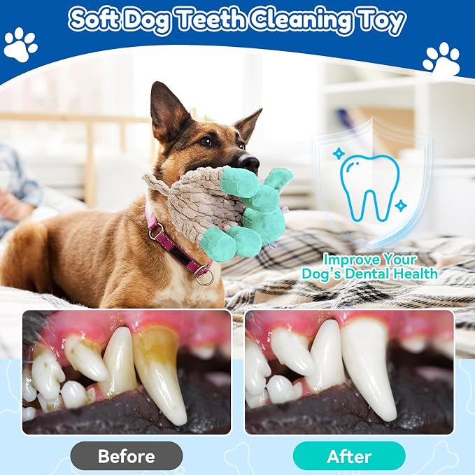 loncoldy Dog Toys, Interactive Dog Squeaky Toys, Tough Crinkle Stuffed Animal Chew Toy for Medium, Small, Puppy Breeds, Plush Toy to Keep Them Busy, Pet Toys for Dogs