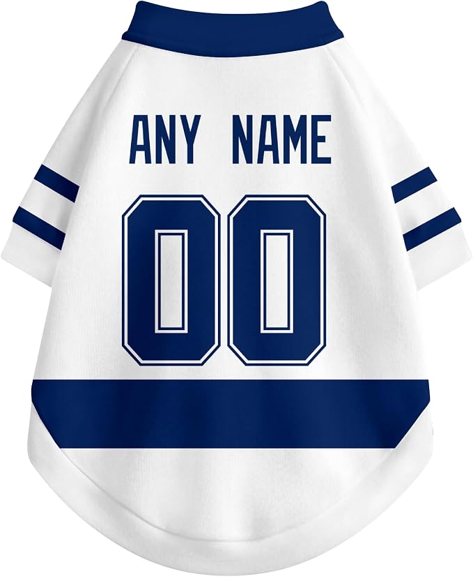 Toronto Dog Clothes Personalized Pet T Shirt for Dogs Gift | Custom Name Number Jersey Style Pet Shirt for Dog