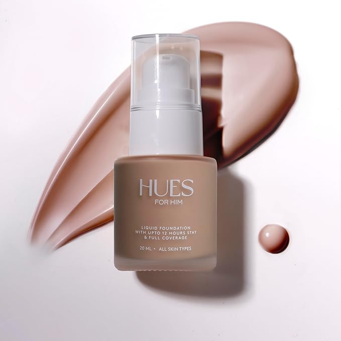 Invisible Foundation for Men – Medium-Coverage, Lightweight & Hydrating | Natural Look Makeup | Oil Control & Sweat-Resistant | 4 Shades | Golden Bronze