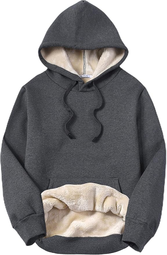 Yeokou Women's Winter Hoodies Pullover Sherpa Fleece Warm Heavyweight Sweatshirt