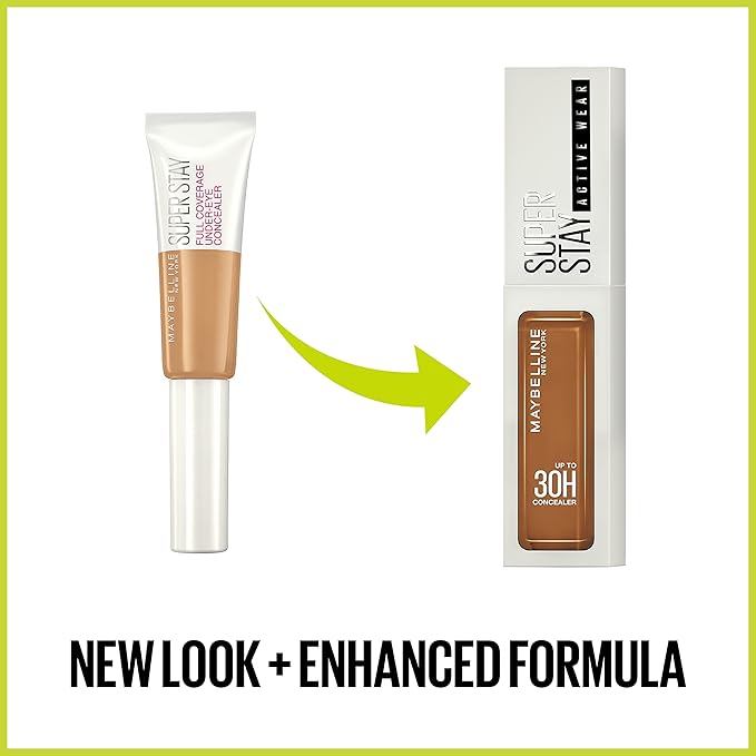 Maybelline Super Stay Liquid Concealer Makeup, Full Coverage Concealer, Up to 30 Hour Wear, Transfer Resistant, Natural Matte Finish, Oil-free, Available in 16 Shades, 57, 1 Count