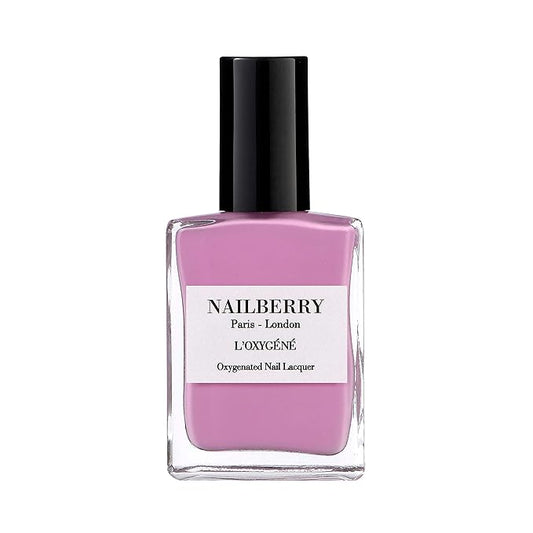 Nailberry L'Oxygéné Oxygenated Nail Lacquer | Lilac Fairy | Pale Lilac Opaque Nail Polish | UV Protected Long-Wear Nail Polish | 12-Free | Vegan | Certified Halal | Cruelty & Gluten Free | 15 ml