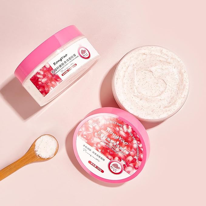 Body Scrub - Exfoliates & Deeply Nourishes for Smooth, Radiant Skin (Pomegranate Seed)